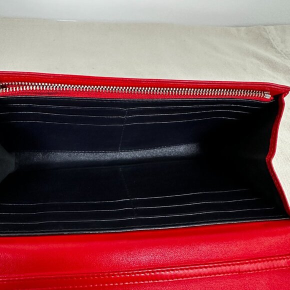 Dior, Miss Dior Orange Quilted Leather Wallet on Chain - Picture 8 of 14